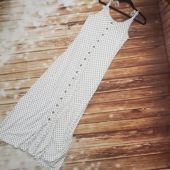 Volcom x Posso Stripe Maxi Dress Buttons Sundress - Picture 2 of 5